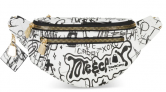 Save 65% Off at White Graffiti Fanny Pack